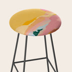 abstract pink dream cloud sky Stool Gallery Image 2
