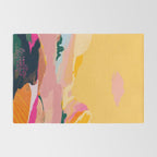 abstract pink dream cloud sky Rug Gallery Image 2