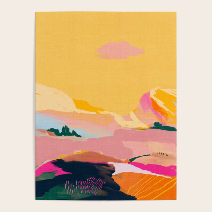 abstract pink dream cloud sky Poster Gallery Image 4
