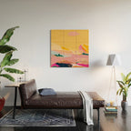 abstract pink dream cloud sky Wood Wall Art Gallery Image 2