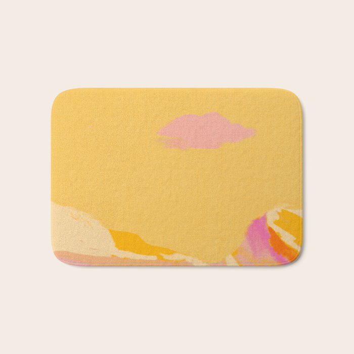 abstract pink dream cloud sky Bath Mat Gallery Image 1
