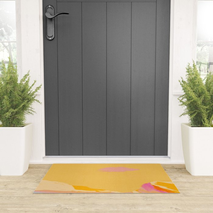 abstract pink dream cloud sky Welcome Mat Gallery Image 3