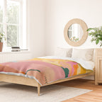 abstract pink dream cloud sky Duvet Cover Gallery Image 2