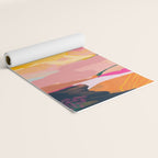 abstract pink dream cloud sky Yoga Mat Gallery Image 2