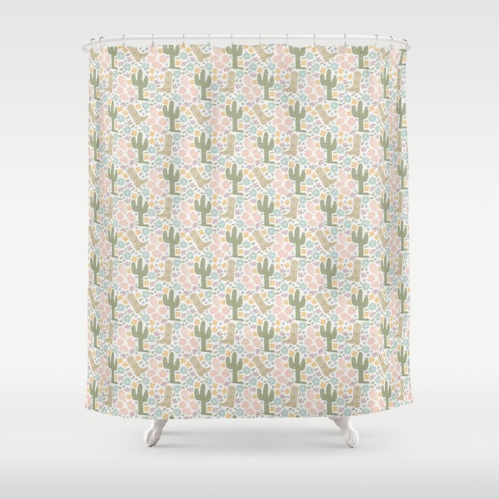 Coastal cowgirl Shower Curtain Gallery Image 1