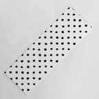 Hand Drawn Polka Dots â Black and White Ink Art Yoga Mat Gallery Image 1