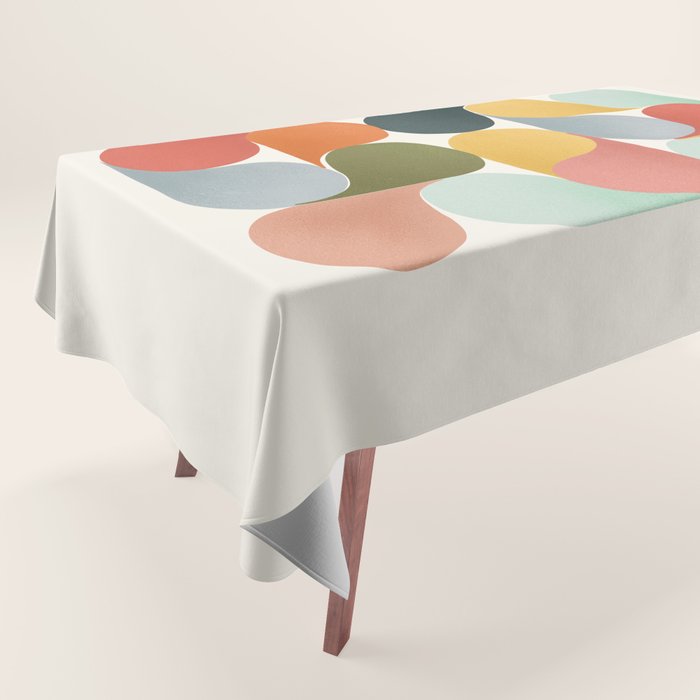 Shapes of color - abstract Tablecloth Gallery Image 1