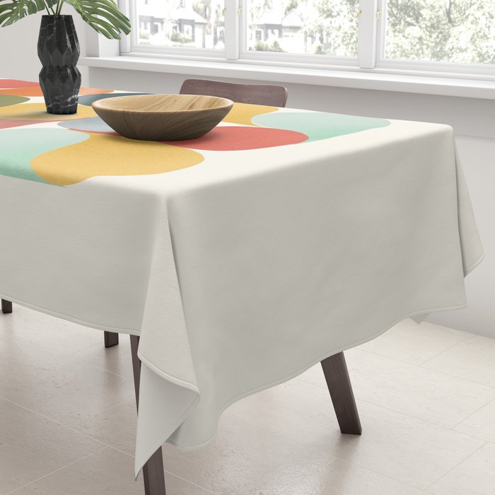 Shapes of color - abstract Tablecloth Gallery Image 3