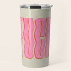 Favorite Word: Peach Wavy Edition Travel Mug Gallery Image 1