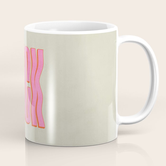 Favorite Word: Peach Wavy Edition Coffee Mug Gallery Image 1
