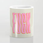 Favorite Word: Peach Wavy Edition Coffee Mug Gallery Image 4