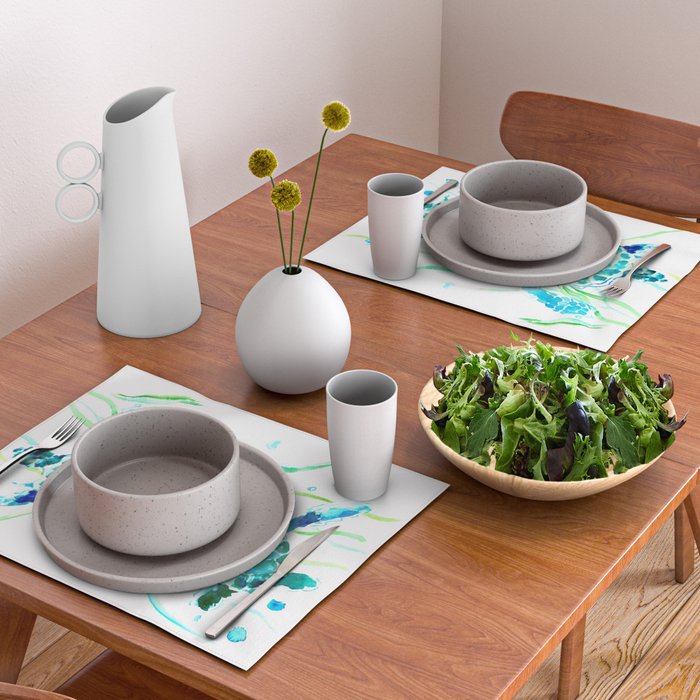 Sea Turtles, Turquoise blue Design Placemat Gallery Image 2