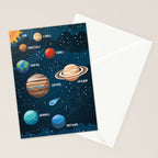 Solar system Stationery Card Gallery Image 2