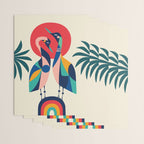 Modern Rainbow Gooses Wrapping Paper Gallery Image 3