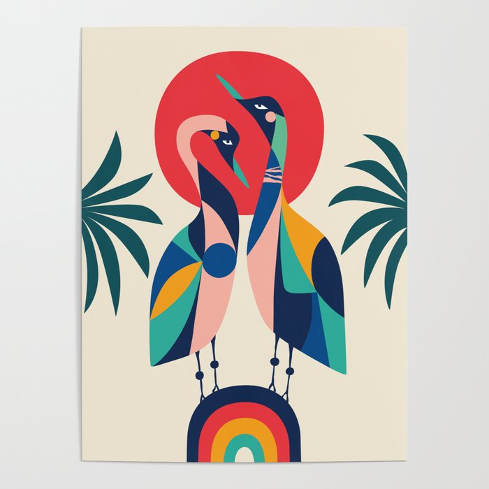 Modern Rainbow Gooses Poster Gallery Image 4