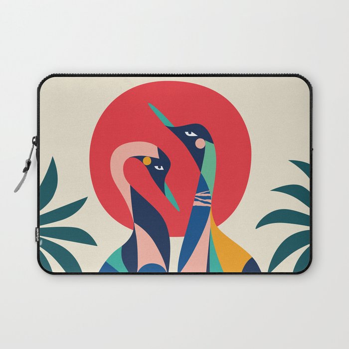 Modern Rainbow Gooses Laptop Sleeve Gallery Image 1