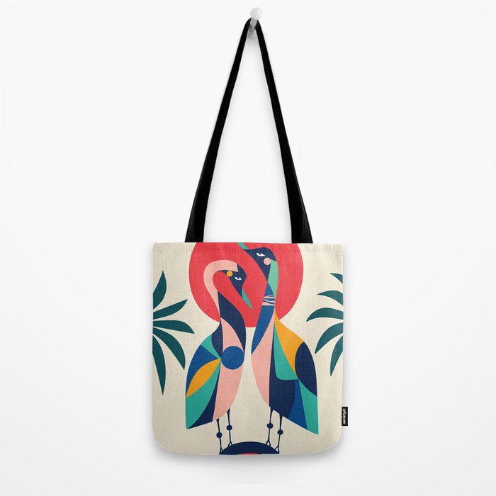 Modern Rainbow Gooses Tote Bag Gallery Image 2