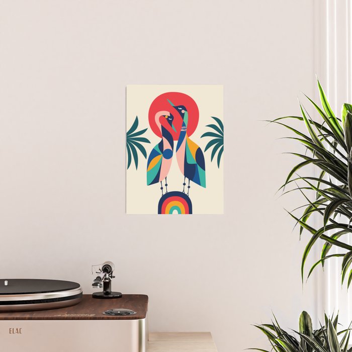 Modern Rainbow Gooses Poster Gallery Image 2