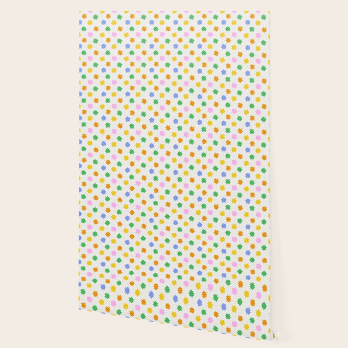 Colorful star shpe cartoon pattern Wallpaper Gallery Image 2