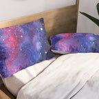 Nebula Galaxy Watercolor Space Sky Pillow Sham Gallery Image 2
