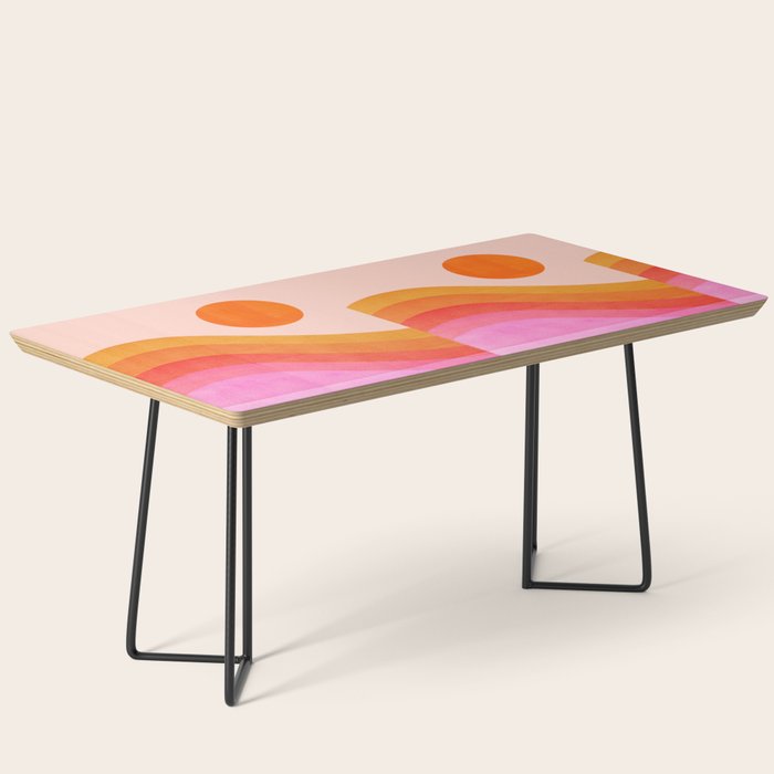 Abstraction_SUNSET_OCEAN_COLOR_POP_ART_Minimalism_009D Coffee Table Gallery Image 1