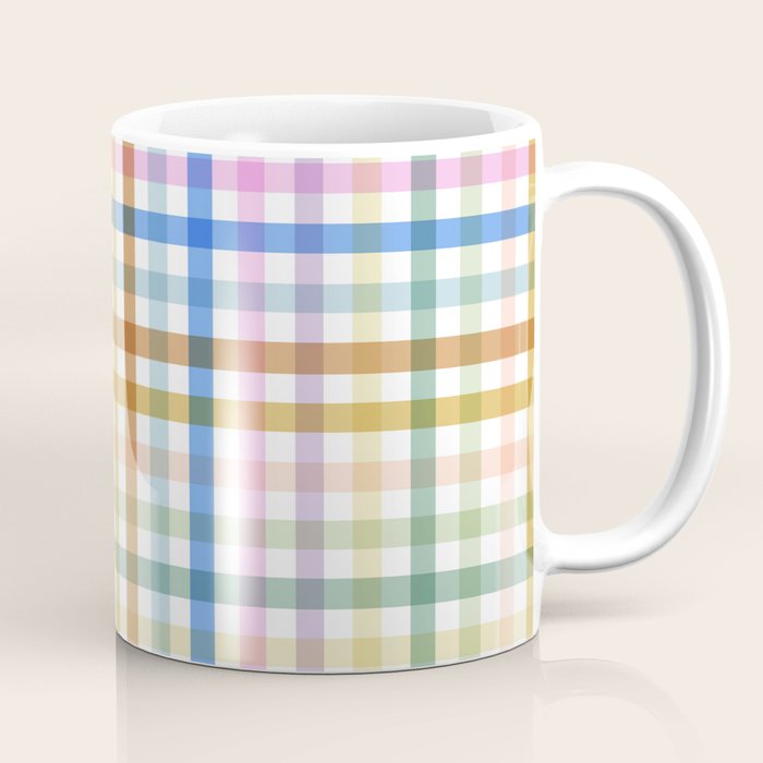 Rainbow Check Bliss Coffee Mug Gallery Image 1
