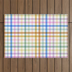 Rainbow Check Bliss Outdoor Rug Gallery Image 1