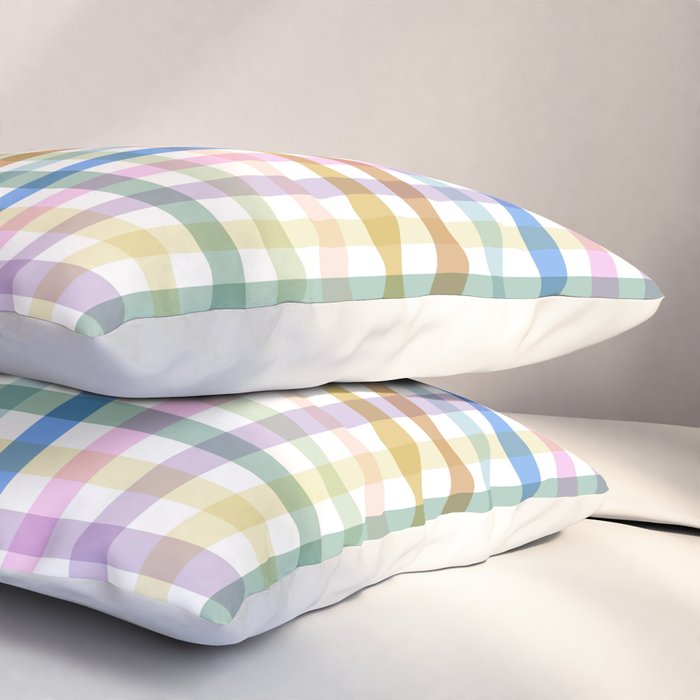 Rainbow Check Bliss Pillow Sham Gallery Image 3