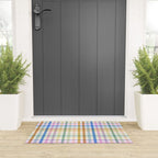 Rainbow Check Bliss Welcome Mat Gallery Image 3