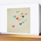 Paper Hearts Wall Mural Gallery Image 2