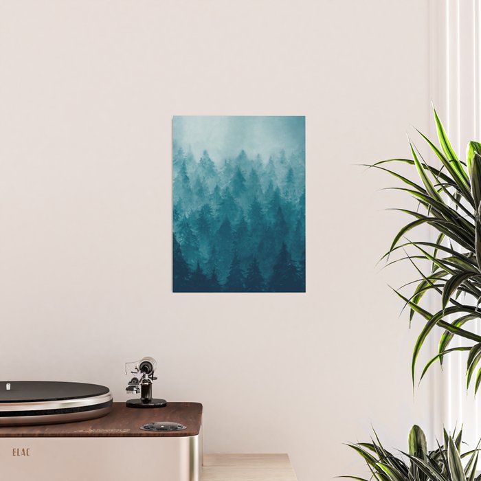 Misty Pine Forest Poster Gallery Image 2