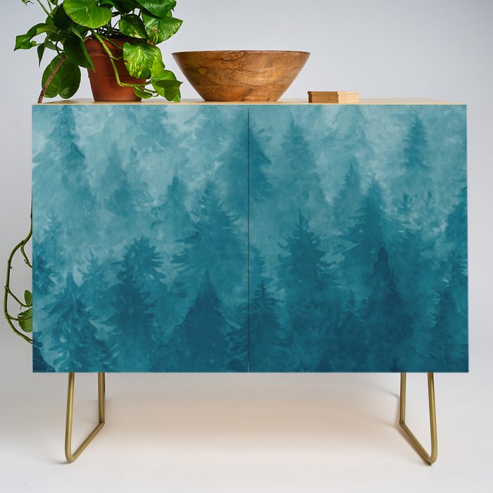 Misty Pine Forest Credenza Gallery Image 1