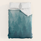 Misty Pine Forest Duvet Cover Gallery Image 6