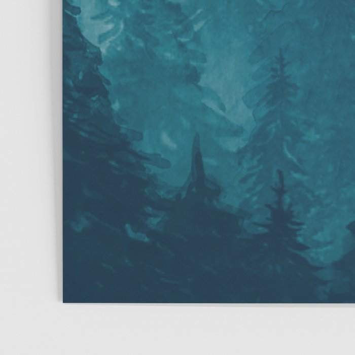 Misty Pine Forest Poster Gallery Image 3
