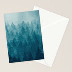 Misty Pine Forest Stationery Card Gallery Image 2