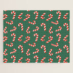 Candy Canes - Green Jigsaw Puzzle Gallery Image 1