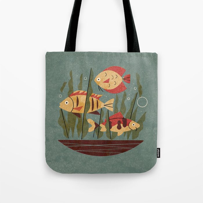 Fish and Seaweed Tote Bag Gallery Image 1