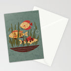 Fish and Seaweed Stationery Card Gallery Image 2
