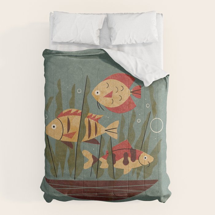Fish and Seaweed Comforter Gallery Image 6