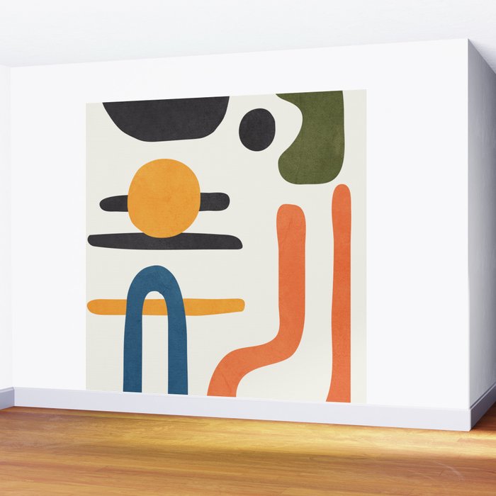 Abstract Colorful Setting 6 Wall Mural Gallery Image 2