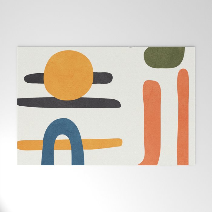 Abstract Colorful Setting 6 Welcome Mat Gallery Image 1