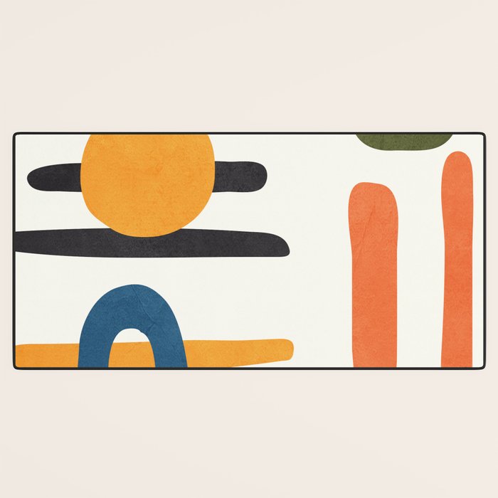 Abstract Colorful Setting 6 Desk Mat Gallery Image 3