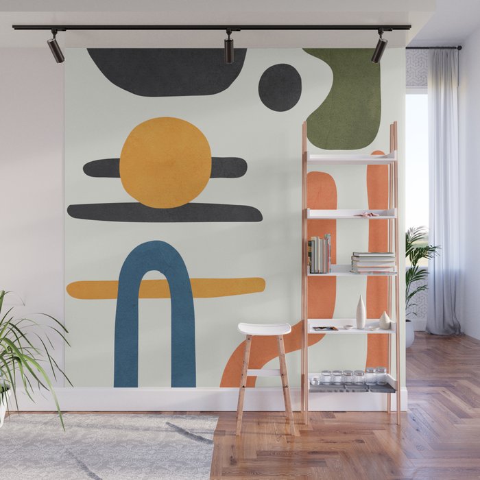 Abstract Colorful Setting 6 Wall Mural Gallery Image 1
