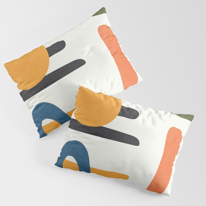 Abstract Colorful Setting 6 Pillow Sham Gallery Image 1
