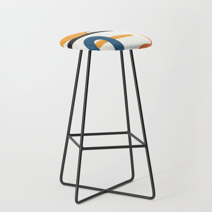 Abstract Colorful Setting 6 Stool Gallery Image 1