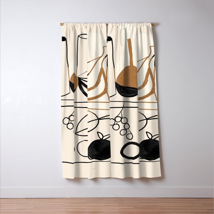 Minimalist Still Life 12 Window Curtain Gallery Image 3