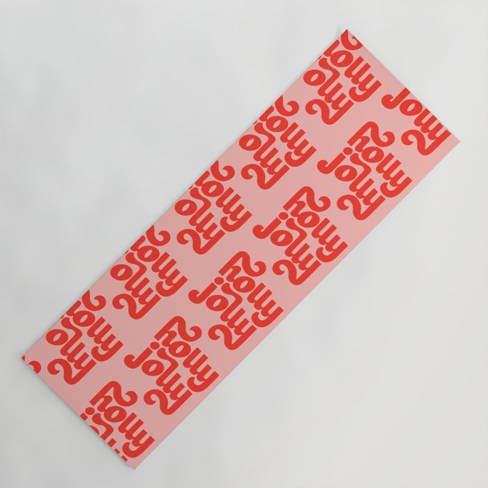 Holly Jolly Pattern Yoga Mat Gallery Image 1