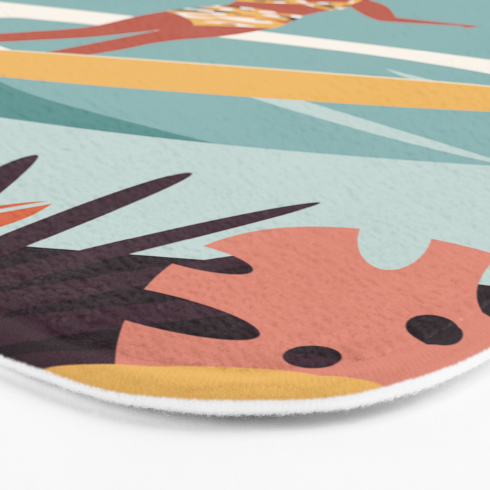Blue Hawaii Bath Mat Gallery Image 3