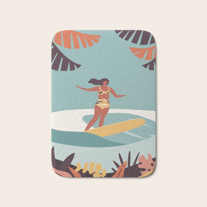 Blue Hawaii Bath Mat Gallery Image 1