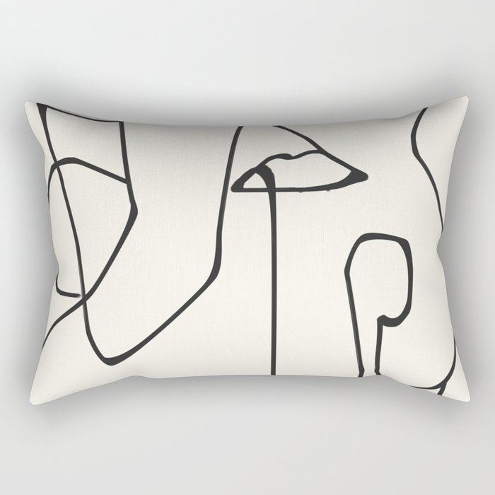 Abstract line art 36 Rectangular Pillow Gallery Image 1